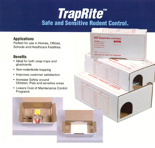 Traprite Cardboard Rat (2152) Bait Box